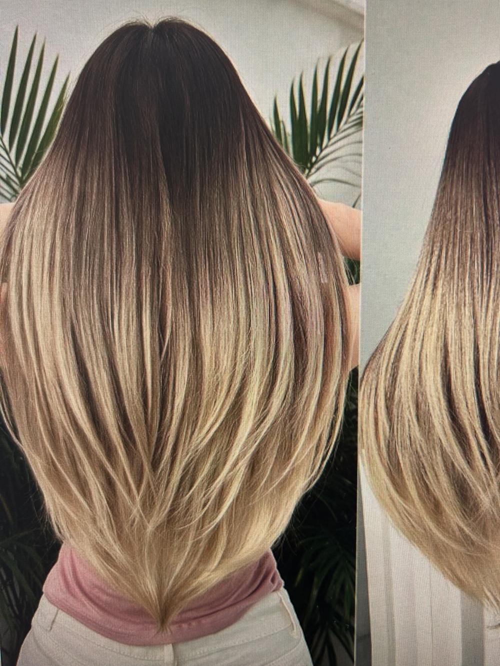 10 packs SHEIN Ombre Clip-In Extensions - Dark Brown to Blonde